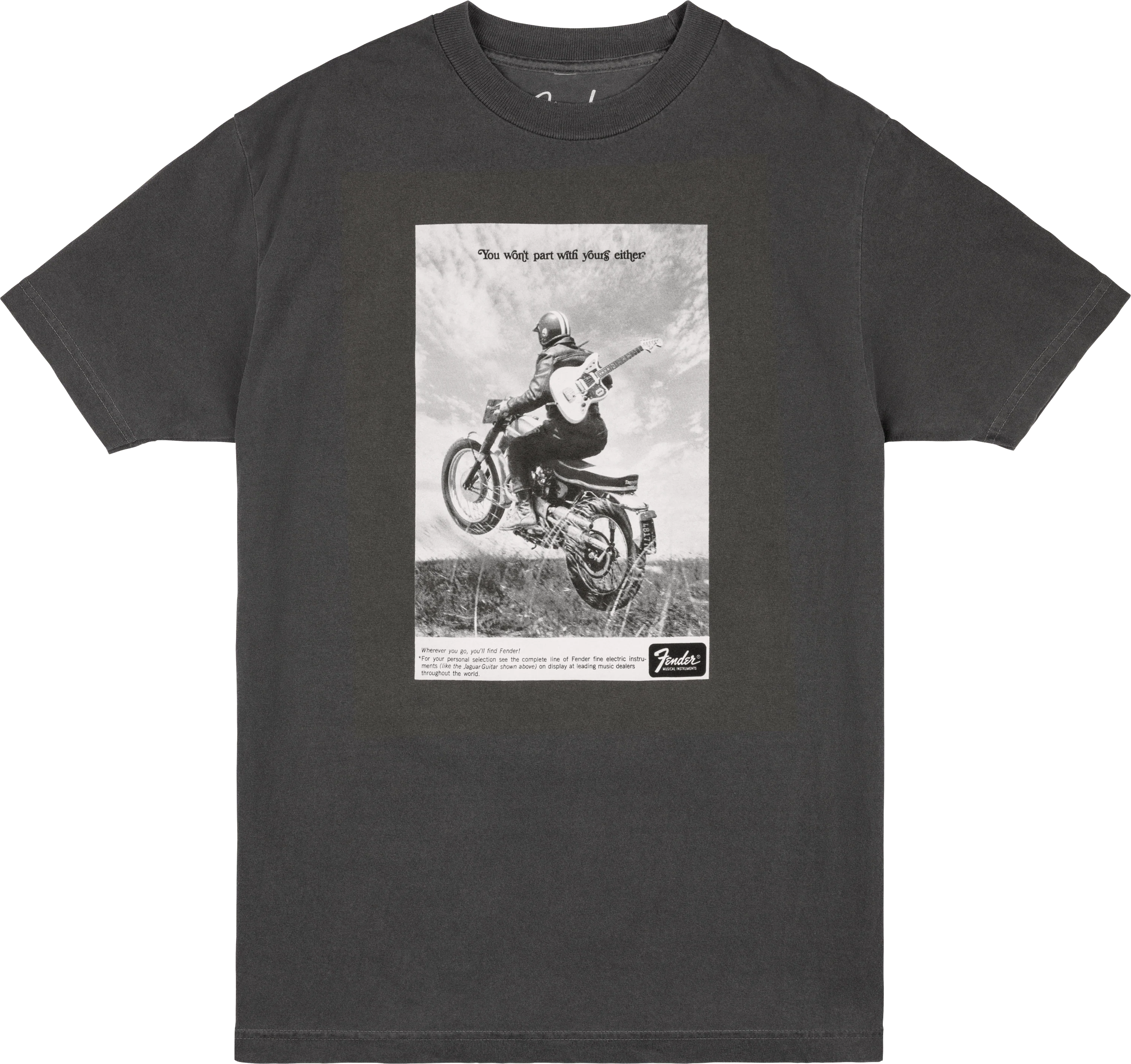 Vintage Ad Tee, Motorcycle Rider - Image 3