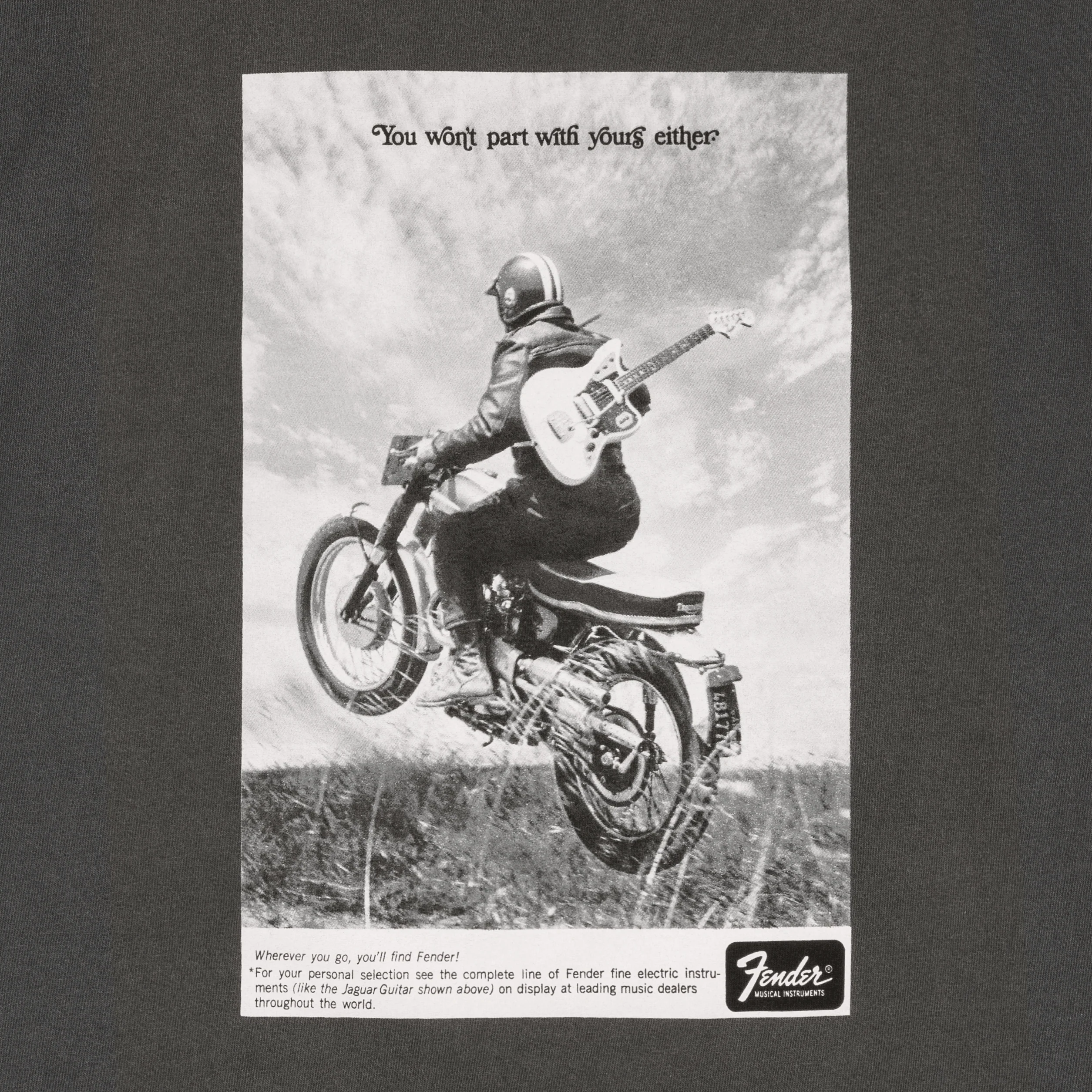 Vintage Ad Tee, Motorcycle Rider - Image 4